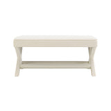 Comfort Double Bench Upholstered With X Crossed Legs
