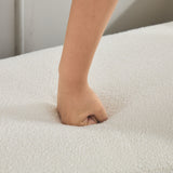 Upholstered End Of Bed Bench With Arms & 2 Bolsters For Bedroom