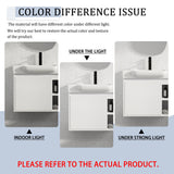 Wall Mounted Bathroom Vanity With Sink & Soft Close Door