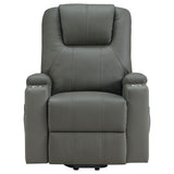 Macklin - Power Lift Massage Recliner With Heat And Dual Cupholders
