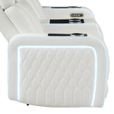 Electra - Power Reclining Set With Power Headrests, Massage And LED Lighting