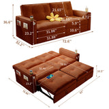 2 In 1 Convertible Sofa Bed For Living Rooms