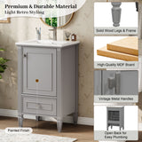 Retro Bathroom Vanity With Sink