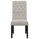 Tufted Rolled Backrest Side Chairs (Set of 2)