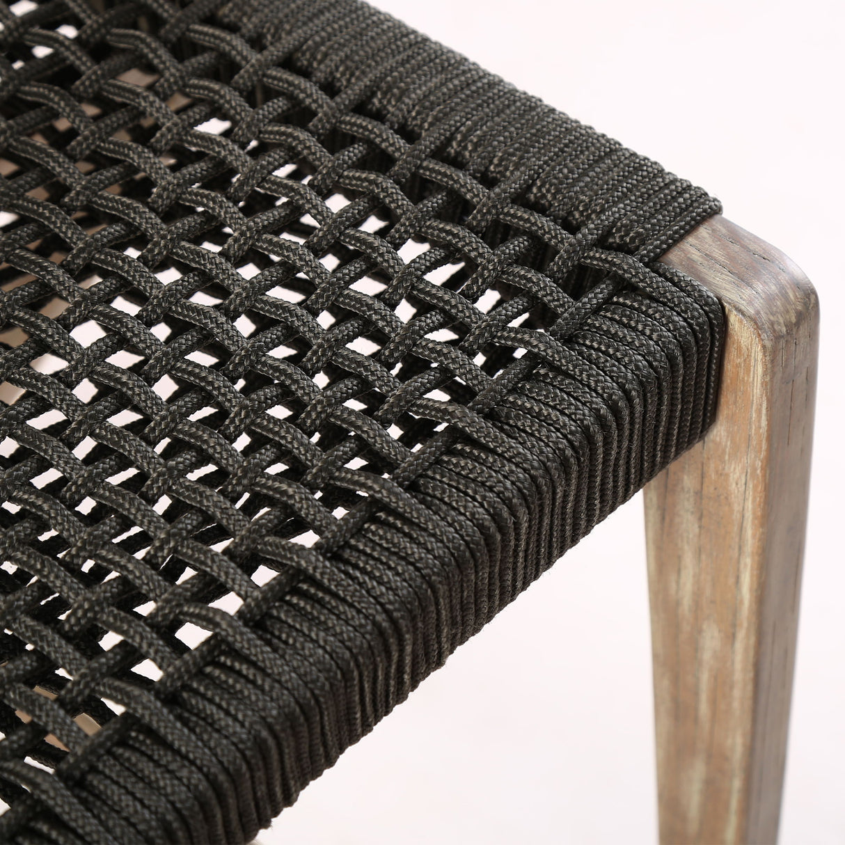 Nabila - Outdoor Rope And Wood Stool