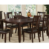 Dining Table With Built In Butterfly Leaf, Rectangle Shape, Extendable - Espresso