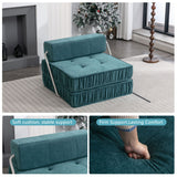 Folding Sofa With Removable Back Cushion, Convertible Futon Sleeper Chair