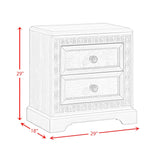 Romilly - Nightstand With USB - White