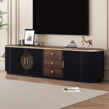 Minimalist TV Stand With 3 Drawers And 1 Shelf