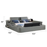 Zoya - Smart Multifunctional Bed, Built In Bluetooth Speakers, USB Charging