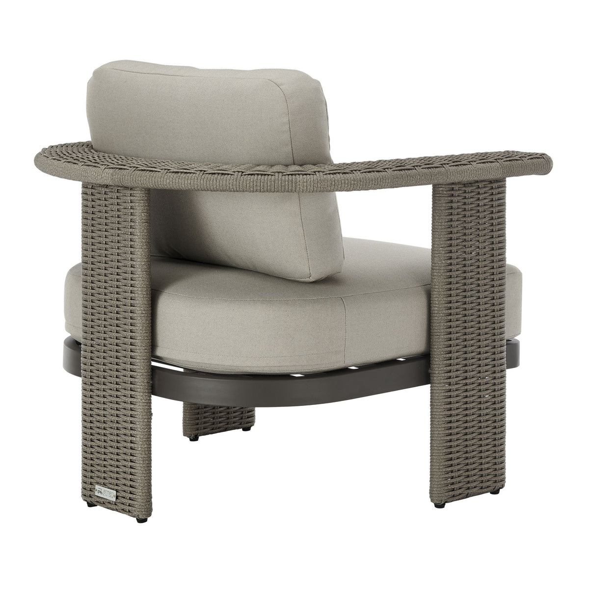 Ciela - 5-Piece Outdoor Sofa Lounge Set With Sintered Stone Tables - Gray / Dark Bronze