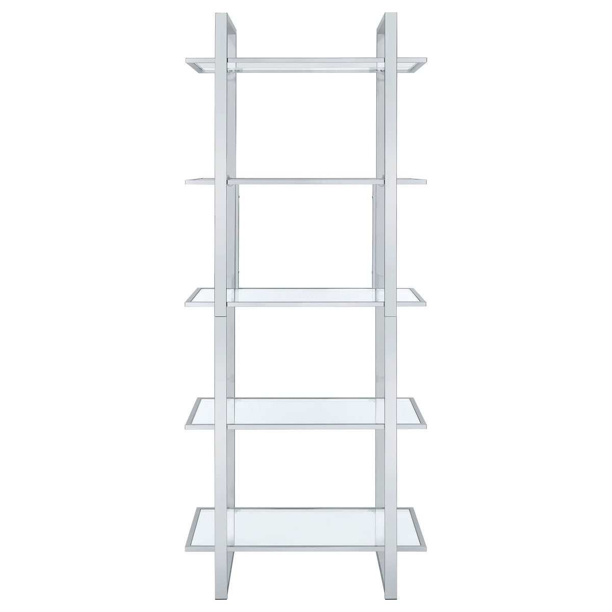 Colfax - 5 Shelf Bookshelf - Clear