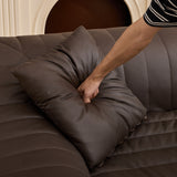 Oversized 2 Seater Loveseat With 2 Decor Throw Pillows, Deep Seat Sofa For Living Rooms