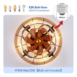Flush Mount Ceiling Fan With Light Kit (Not Included Bulbs), Remote Control - Matte Black