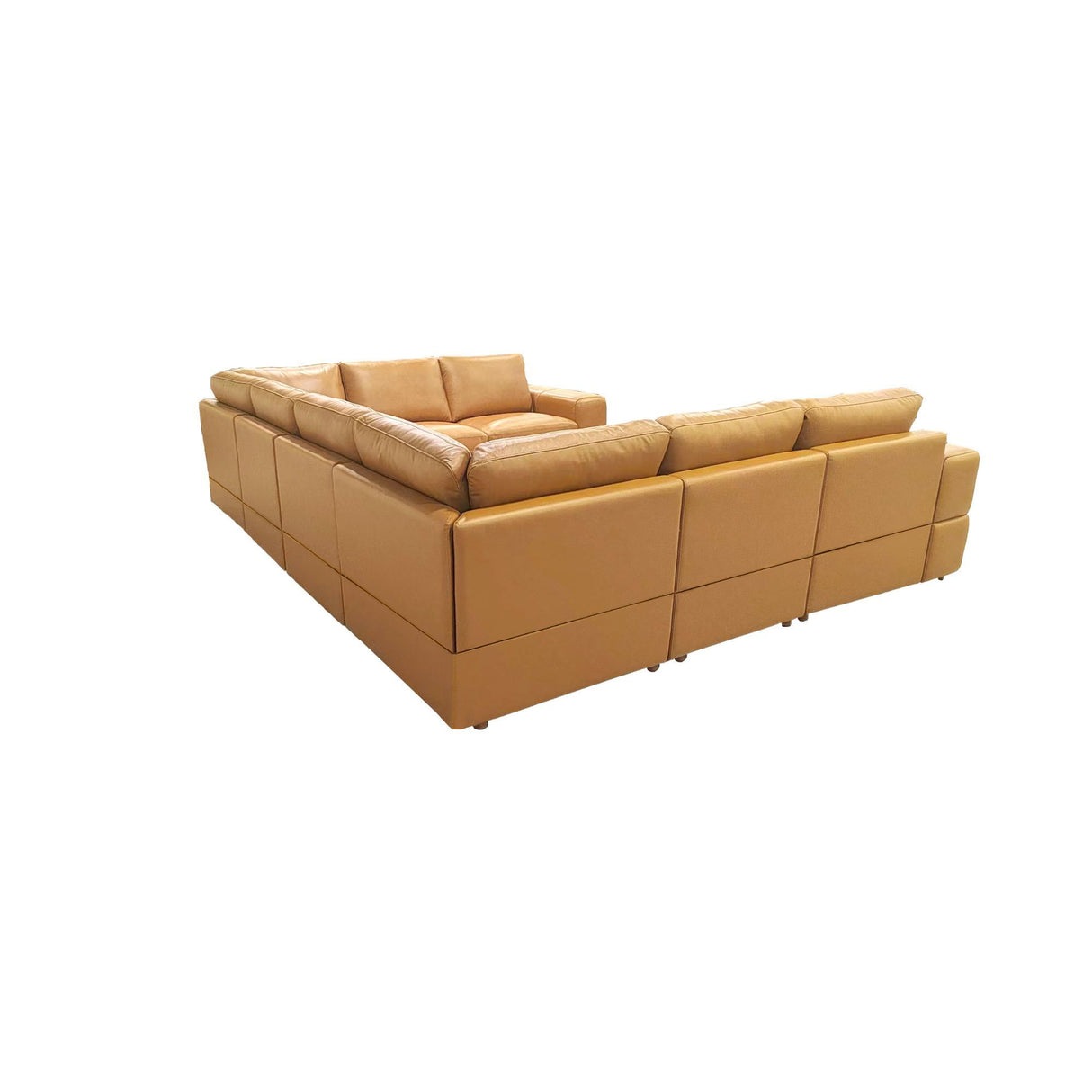 Modern Sectional Sofa With Large Square Arms