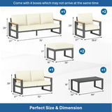 Modern Outdoor Sofa Set With Coffee Table