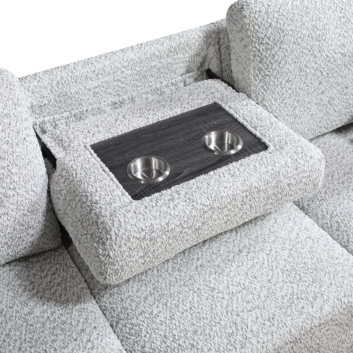 Prato - Sofa With Pull Out Sleeper And USB - Gray