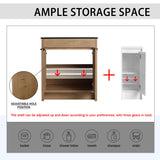 Freestanding Bathroom Vanity With Sink, Storage Cabinets, Soft Closing Doors