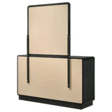 Burton - 6 Drawer Dresser With Mirror - Black