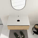 Wall Mounted Bathroom Vanity & 1 Soft Close Drawer (Excluding Sink)