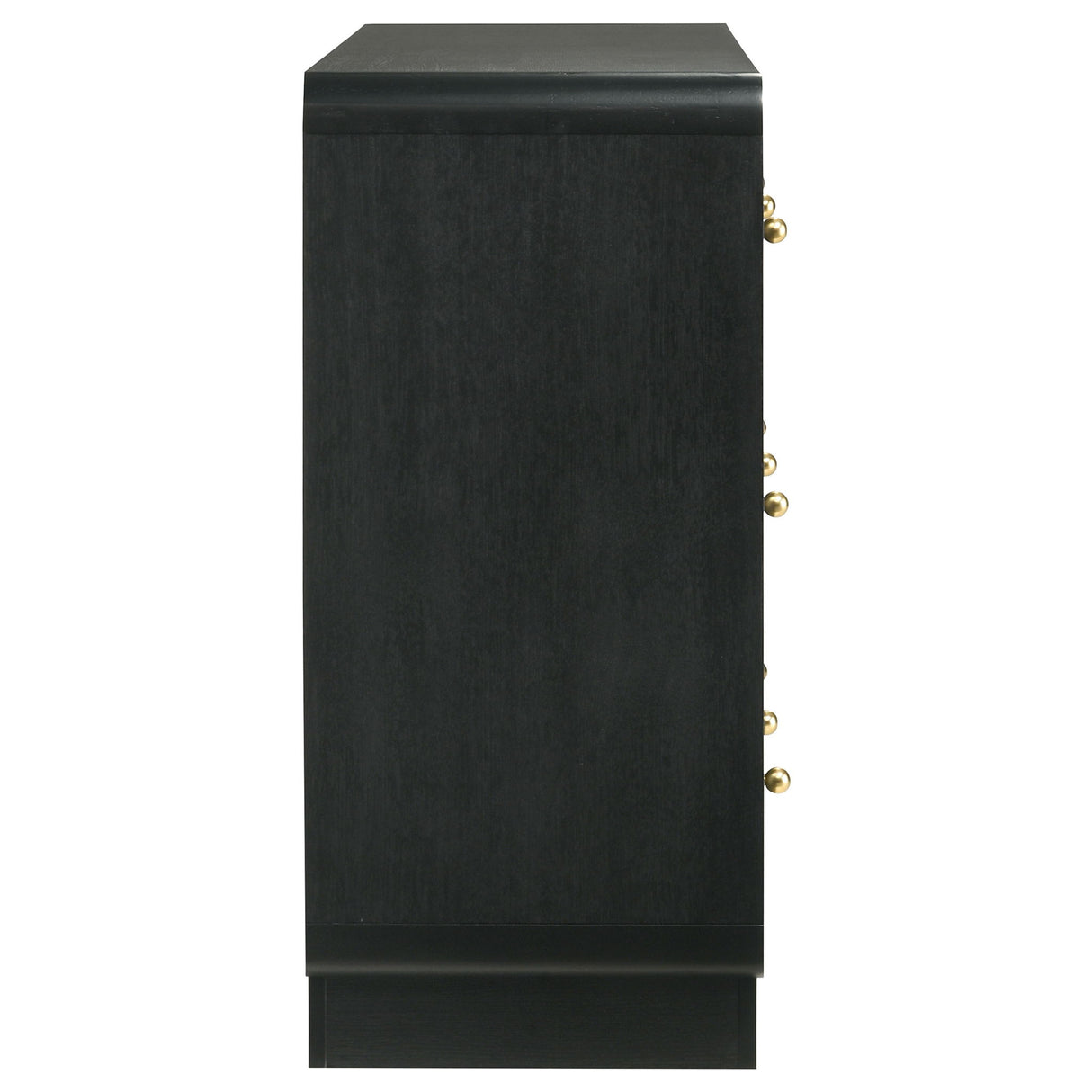 Burton - 6 Drawer Dresser Cabinet - Black