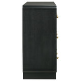 Burton - 6 Drawer Dresser Cabinet - Black
