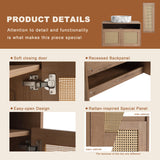 Bathroom Vanity & Art Sink And Side Cabinet, Float Mounting Design