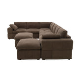Sectional, Large Arms, Toss Pillows Included