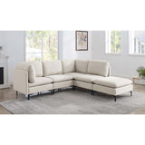Upholstered Modular Sectional & Tall Legs