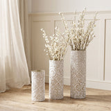 Floor Vases, Tall Home Decor Vases (Set of 3) - White / Gold