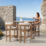 Bar Stool For Gardens And Patio (Set of 2) - Wood