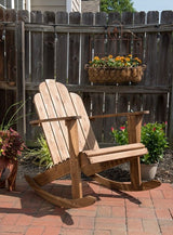 Linon Adirondack Brown Wooden Outdoor Chair