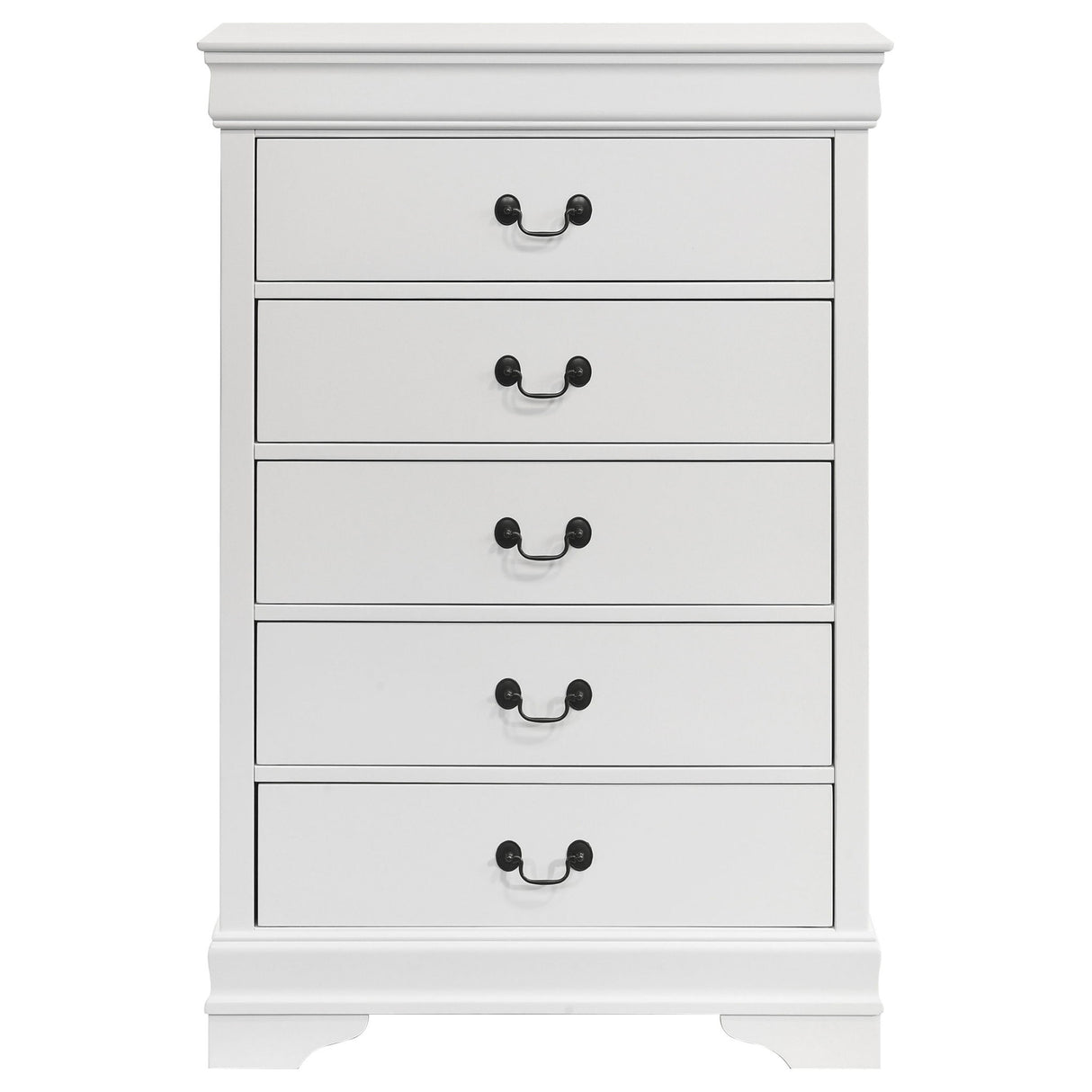 5 Drawer Bedroom Chest - White