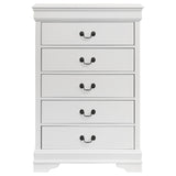 5 Drawer Bedroom Chest - White