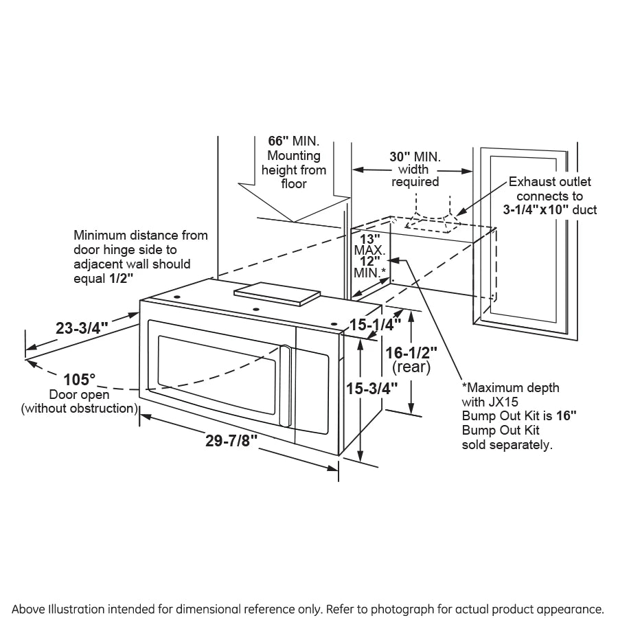 GE 1.6 Cu. Ft. Over-the-Range Microwave Oven
