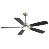 52" Ceiling Fan With LED Light, 6 Speed Remote Control, Reversible DC Motor