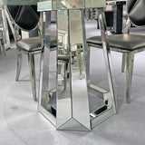 Round Dining Table For Kitchen - Silver