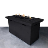 Propane Fire Pit Table Outdoor Patio Heater Reinforced Cement 42x25in