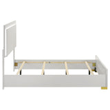 Full LED Panel Bed With Touch Activated Lighting - White