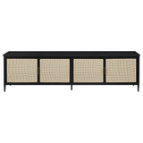 Kenneth - 4 Door TV Stand - Black