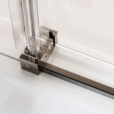 Frameless Single Sliding Shower Door, Sgcc Tempered Glass, Reversible