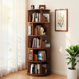 5 Tier Rotating Bookshelf, Spinning Design
