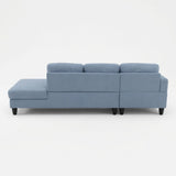 L - Shaped Sectional Sofa With Chaise & Ottoman