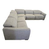 Finson 5 - Piece Power Reclining Fabric Sectional with 3 Power Headrests - Used Like New - (ID U4821) - available at Alpine Outlets in Denver