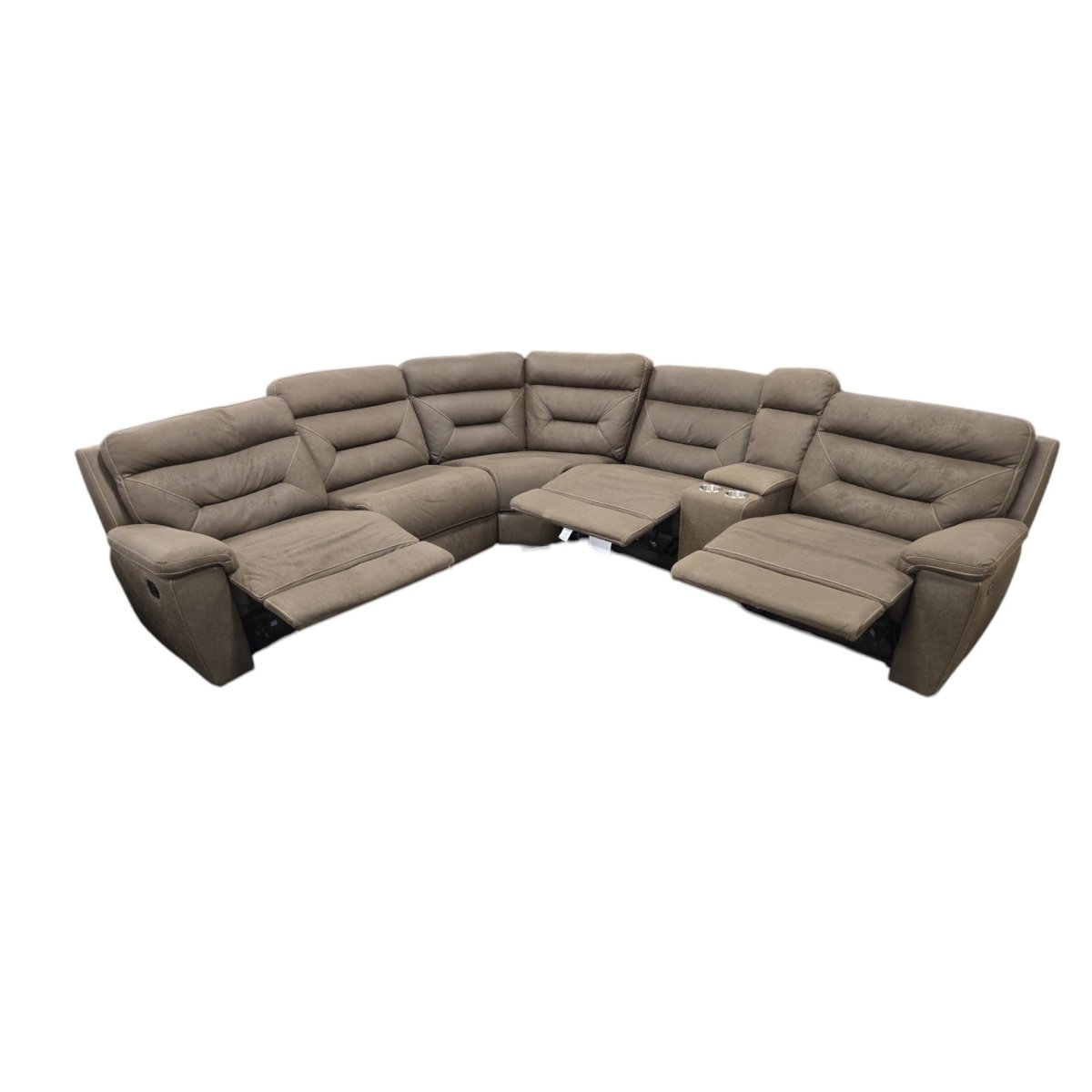 Fletcher 6 - Piece Fabric Reclining Sectional (ID G526397) - Furniture available at Alpine Outlets in Denver