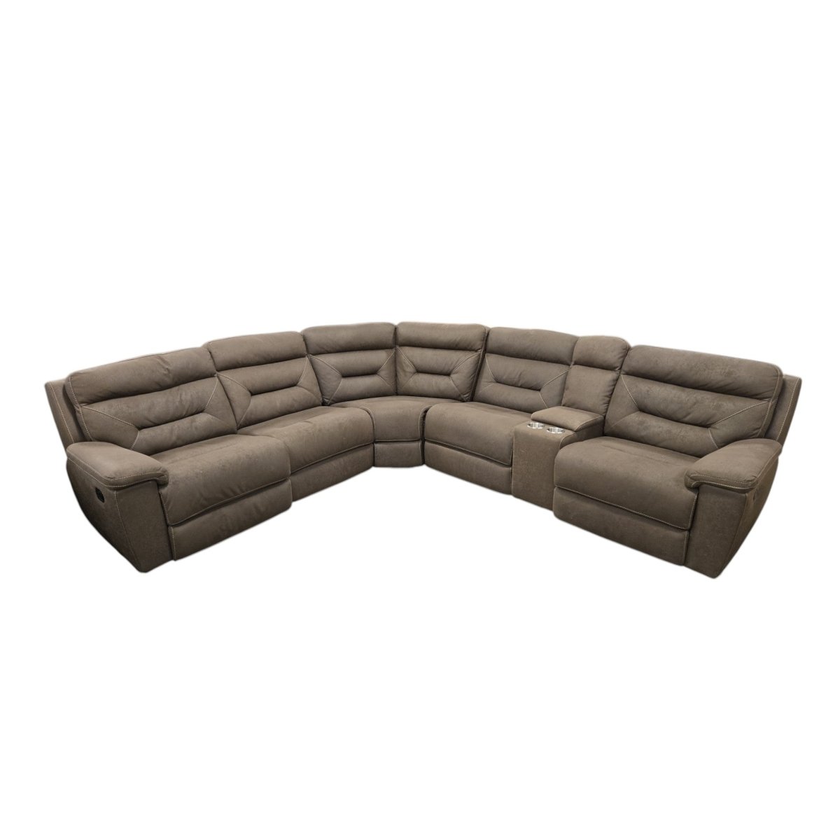 Fletcher 6 - Piece Fabric Reclining Sectional (ID G526397) - Furniture available at Alpine Outlets in Denver