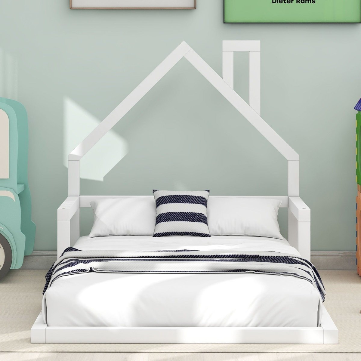 Floor Bed With House Shaped Headboard - Platform Beds available at Alpine Outlets in Denver