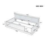Floor Bed With Storage Cabinets And USB Ports - Storage Beds available at Alpine Outlets in Denver