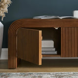 Fluted TV Stand with Storage 68 Inch - TV Stands available at Alpine Outlets in Denver