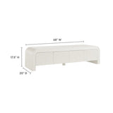 Fluted TV Stand with Storage 68 Inch - TV Stands available at Alpine Outlets in Denver